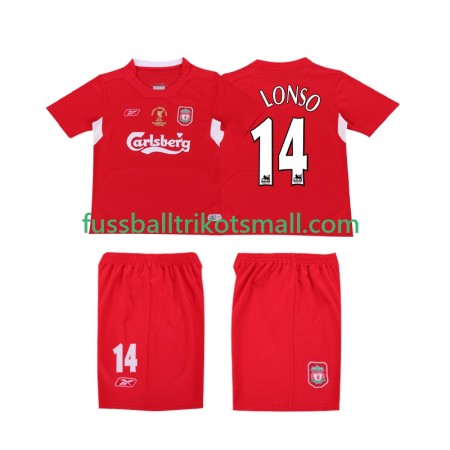 Fußballtrikots Liverpool ALONSO 14 LWP 2004 Retro 2005 Kurzarm Heimtrikotsatz kaufen